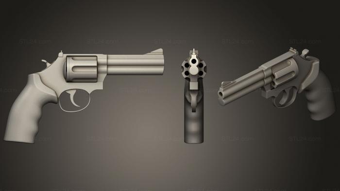 Оружие (Револьвер, WPN_0238) 3D модель для ЧПУ станка